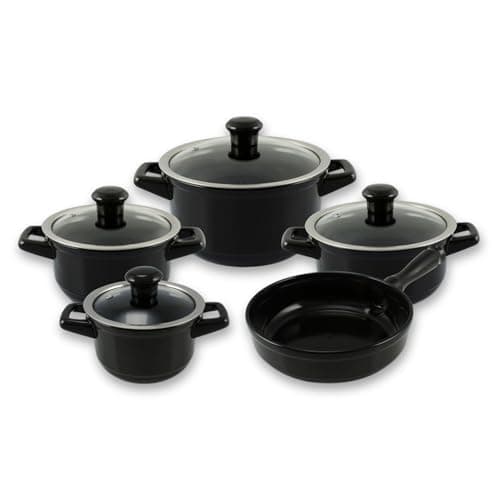 Ceraflame Conjunto Panelas de Cerâmica Duo Smart 5 Peças Preto