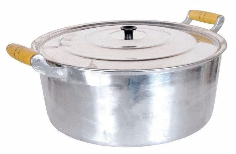 Panela Caçarola Grande Alumínio Batido Fundido Grosso N40 18 litros