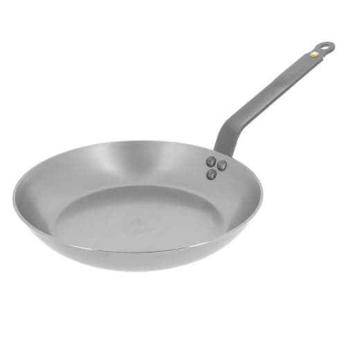 de Buyer Frigideira de aço carbono MINERAL B – 24 cm – ideal para grelhar, refogar e reaquecer – naturalmente antiaderente – Feito na França