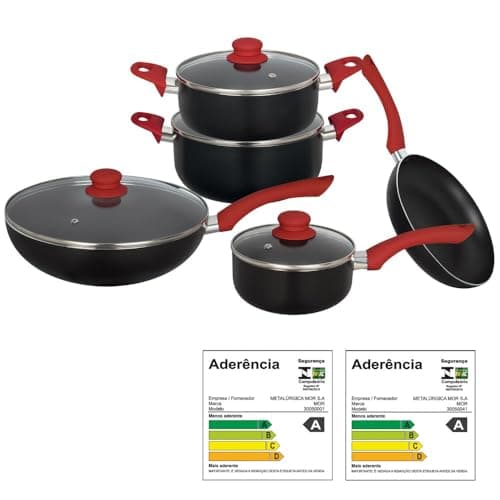 Mor - Conjunto de Panelas Antiaderentes Linha Aroma 5 Peças