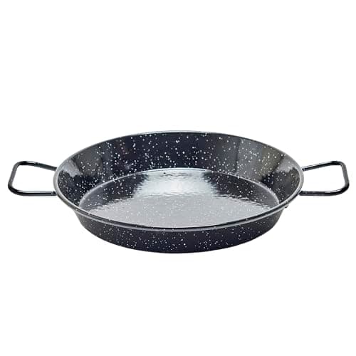 Garcima Panela de paella de aço esmaltado de 20 cm (8 polegadas), 20 cm